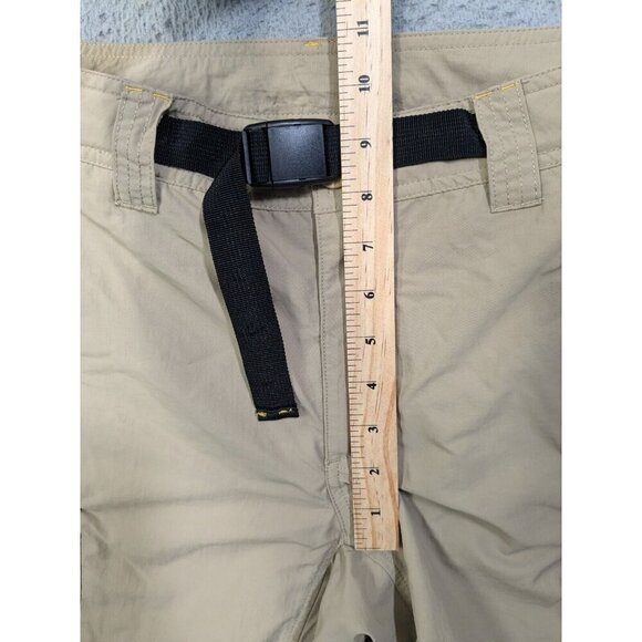 Eddie Bauer Travex Pants Mens 32x30 (Meas 31x28.5) Belted Cargo Hiking Beige - Picture 10 of 13